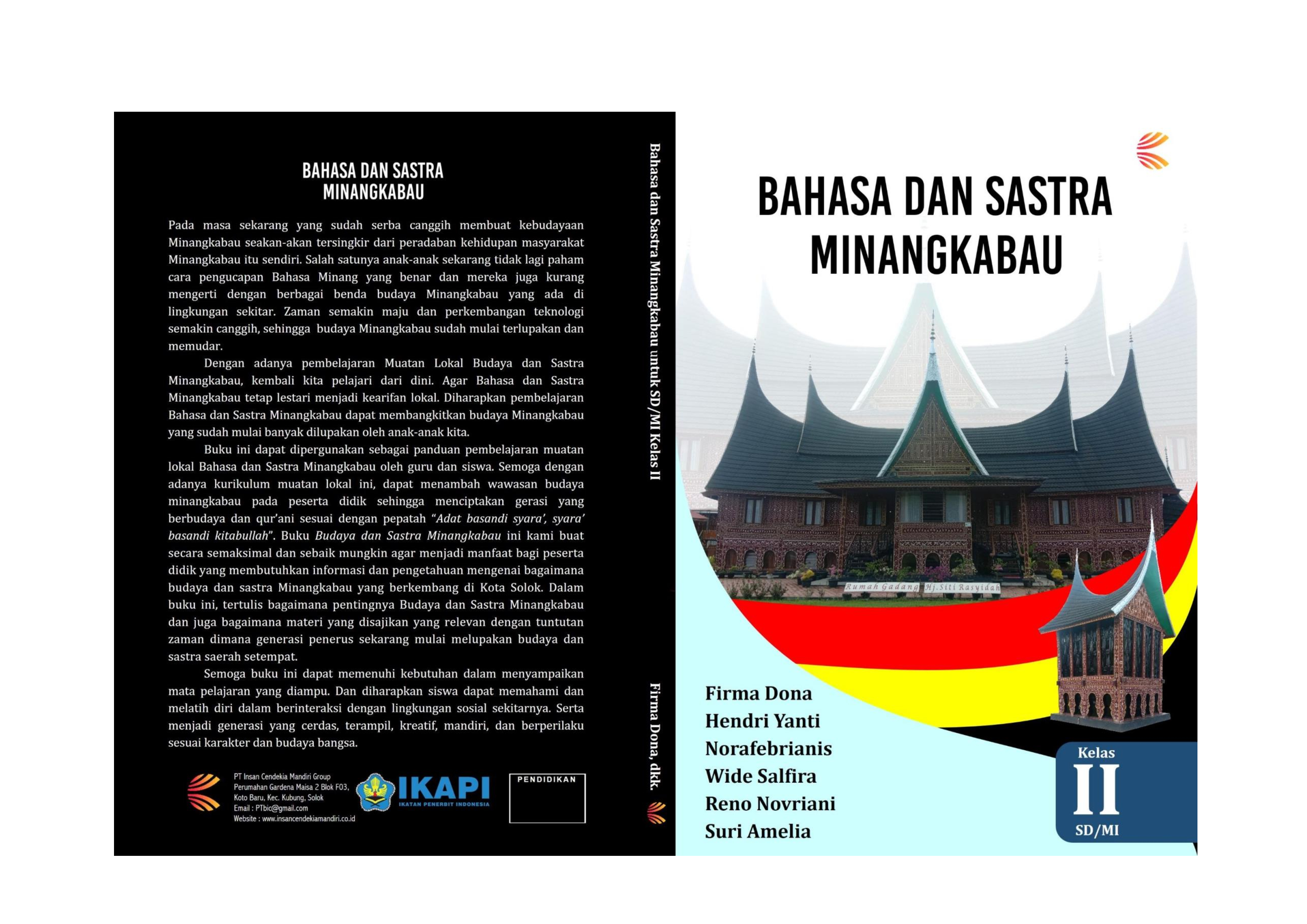 BAHASA DAN SASTRA MINANG KABAU 2